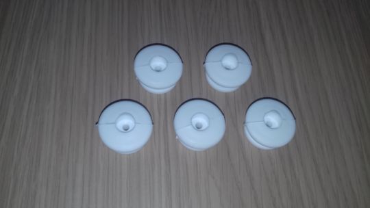 Cover Buttons White (Pennine)