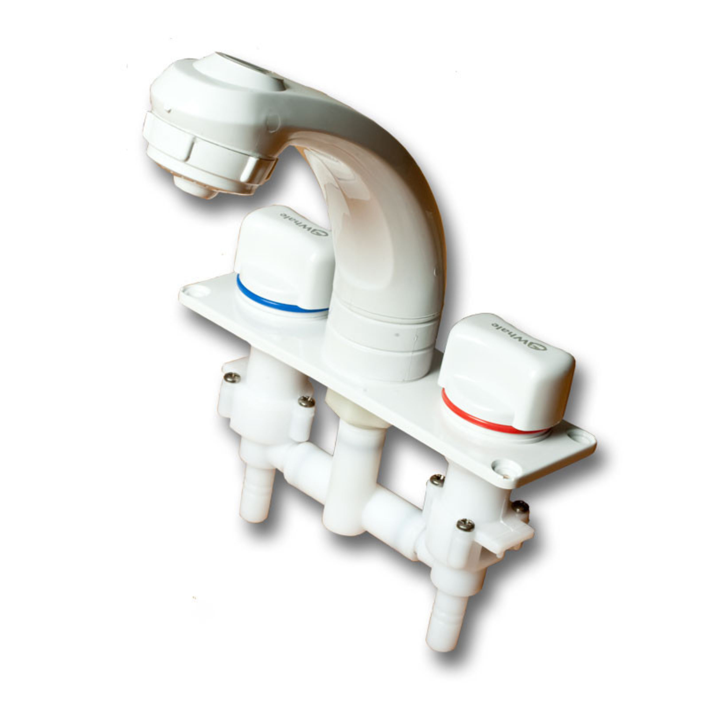 Mixer Taps White (Grooved)